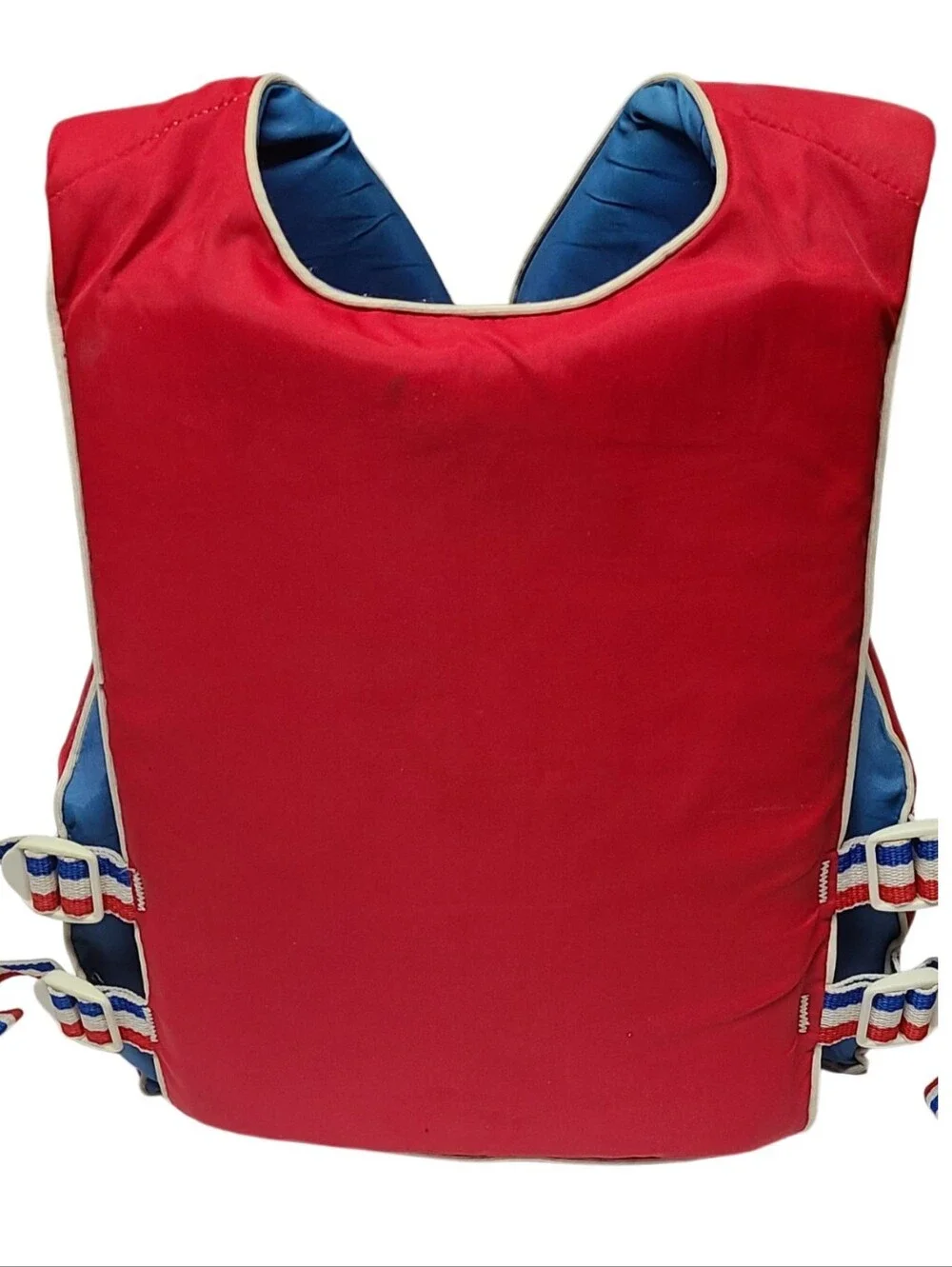 Vtg 1986 Sears Helmsman Child Medium Life Jacket Vest Type III PFD Red Blue CM3